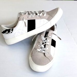 Vintage Havana Dina size 11 , quilted multi sneakers, white